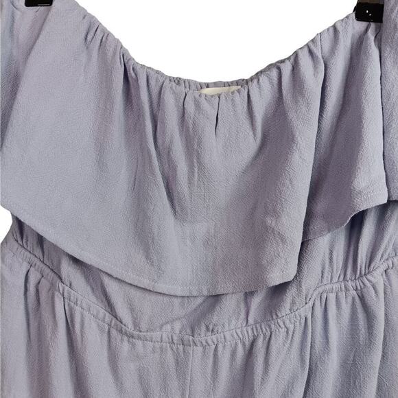 NWT Allie Rose Off The Shoulder Sleeveless Lavender Romper Size L - Picture 2 of 9